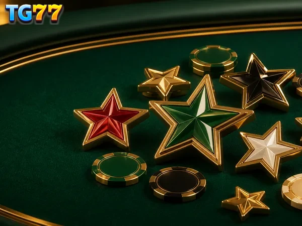 Mini Baccarat cards and betting area at TG77